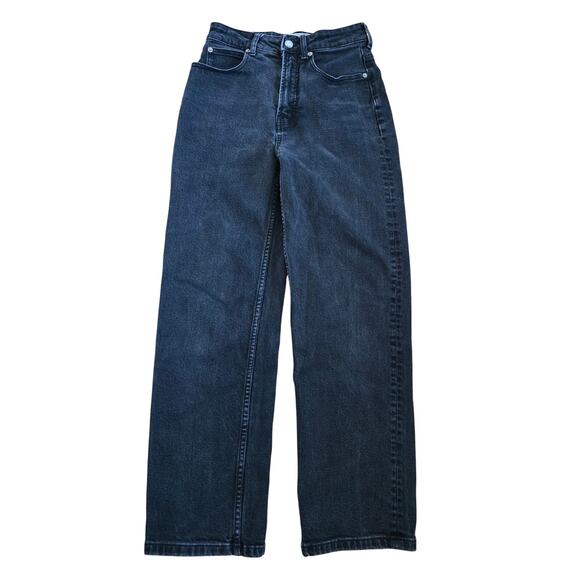 Everlane The Curvy Way High Jean Black Size 26 Ankle High Waisted Organic Cotton - Picture 2 of 10